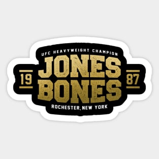 jon jones bones Sticker